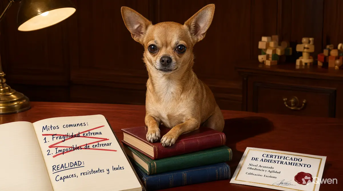 Raza de perro pequeño mirando a cámara ilustrando la desmitificación de creencias comunes sobre este grupo